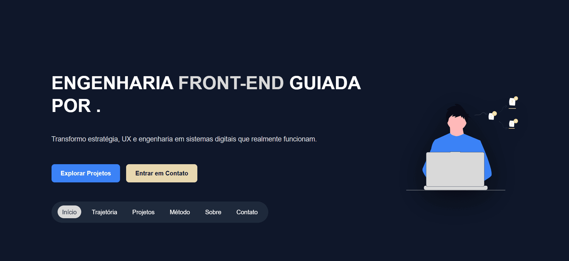 Captura de tela do projeto Dev Portfólio
